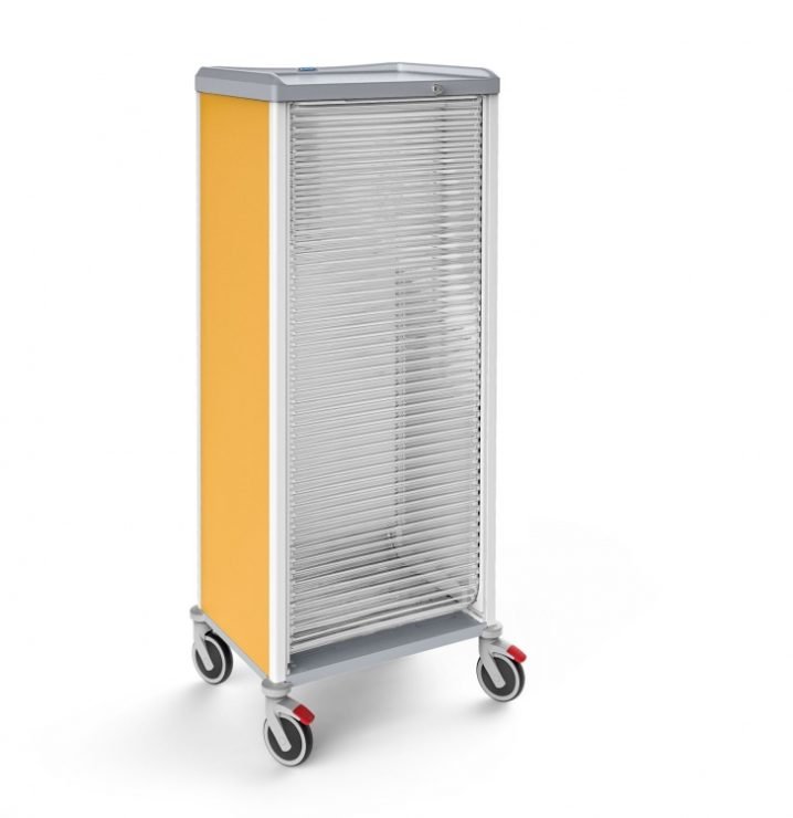 pokretna medicinska kolica žuta